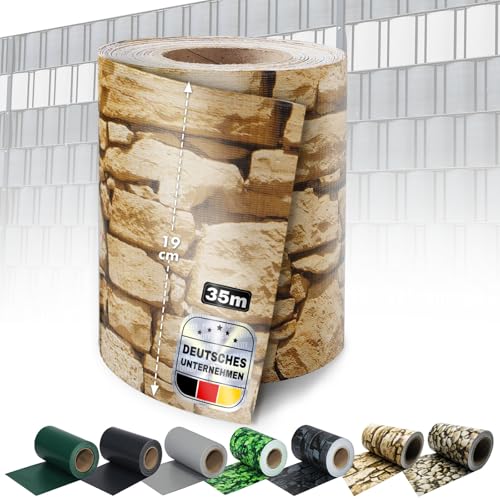 KARAT Sichtschutzstreifen PVC | Sichtschutzfolie Gartenzaun oder...