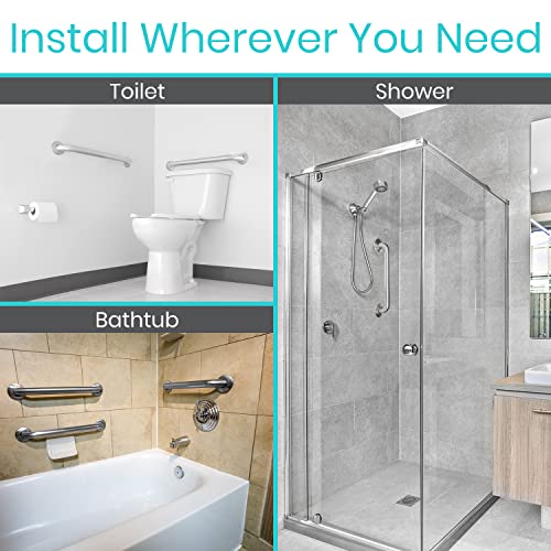 Vive Grab Bar For Bathtubs And Showers - Handicap Bathroom Safety Rail For Elderly - Wall Senior Handle For Tub, Toilet, Bath - Disability Assist Device Accessories Handrail Support For Injury #TOP4