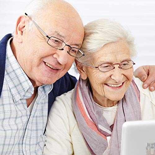 EXCEART Óculos de Leitura de Dobramento 200 Black Frame Homens Mulheres Óculos de Leitura Óculos Par