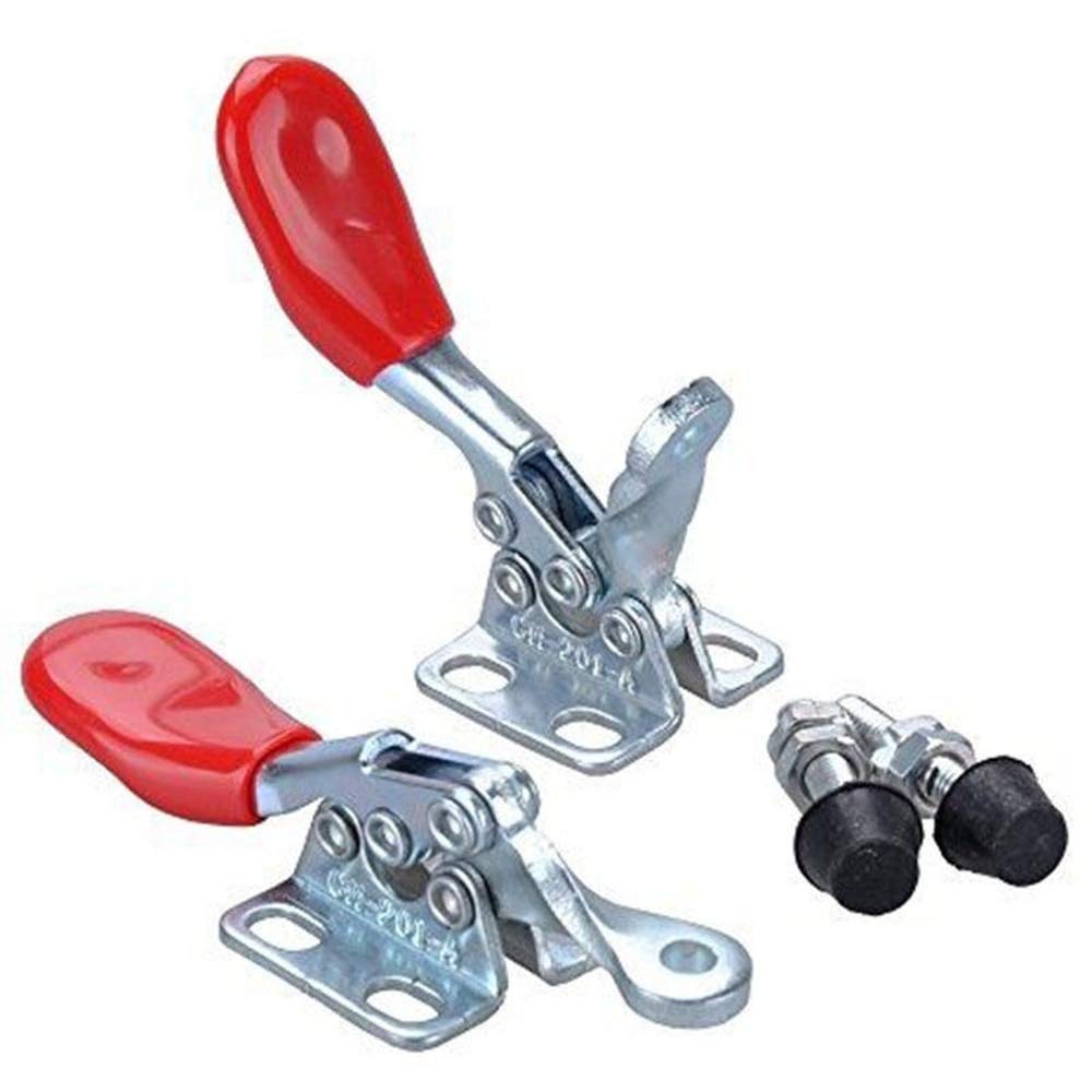 4pcs GH-201A Pince à Bascule 27KG Clamp Set Or
