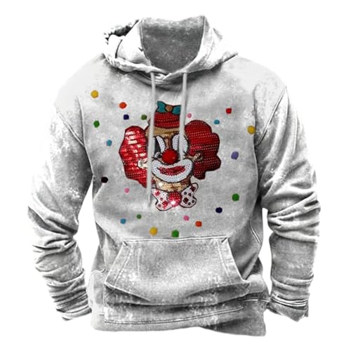 Crewneck sweater blanc confortable à manches longues vêtement polyvalent pour homme