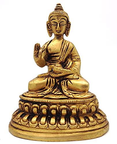 Figura de Buda de latón, 10 x 7,5 x 5,5 cm, 350 g Cover
