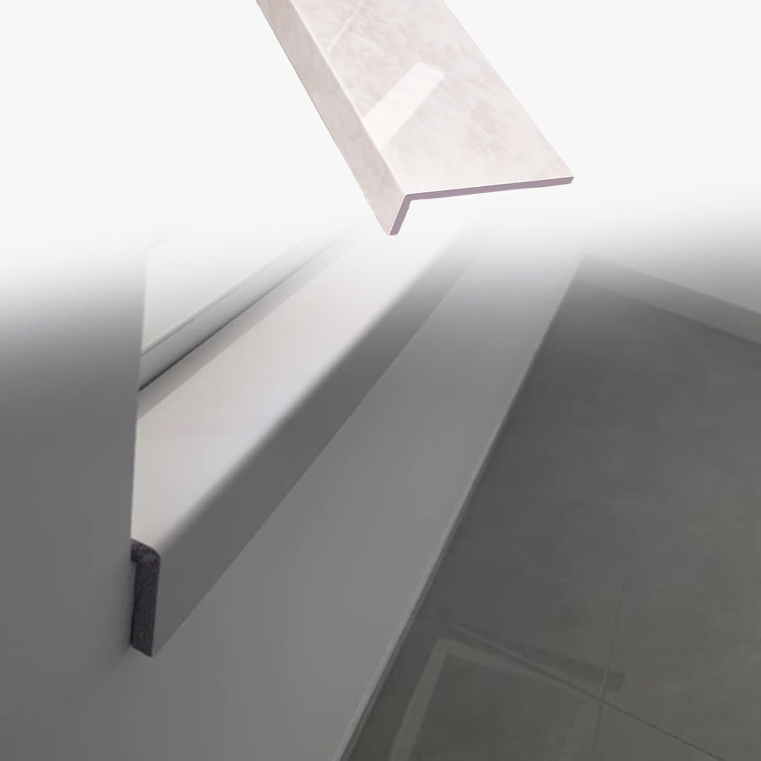 Self-Adhesive Window Sill Replacement Board Cuttable Window sill Protector Marble Window sill