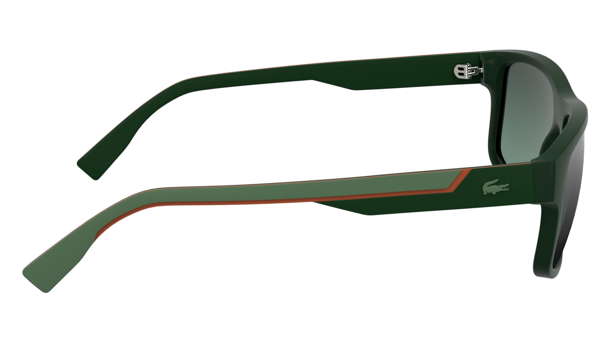 Lacoste Men's Sunglasses L6057S - Matte Green with Gradient Mirror Green Lens