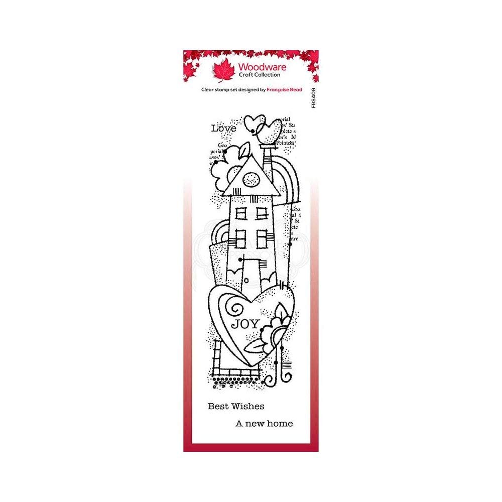 Woodware Transparent Francoise Collection-Clear Stamp-Rainbow House, A6 Frs409