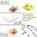 iPstyle Fruit Basket Countertop Fruit Bowl Holder & Decorative Bowl Stand with Free Screws, Perfect for Fruit, Vegetables, Snacks, Household Items, and Much More (Silver)