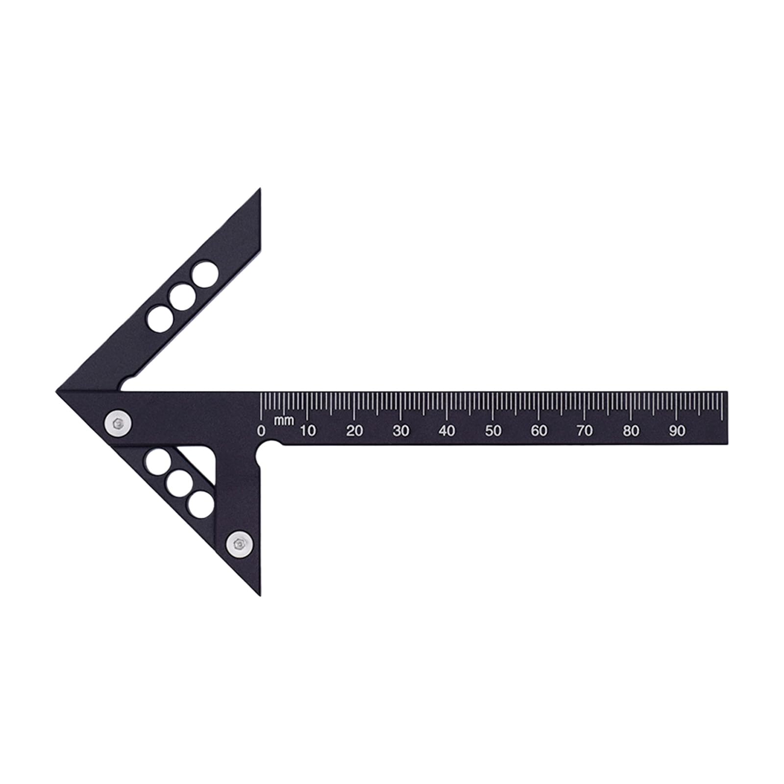 Laikoutd Black Metric Professional Aluminum Marking Gauges Lightweight Woodworking Measuring Tool For Accurate & Angles Measurement Multi Functional Builder Measuring Tool