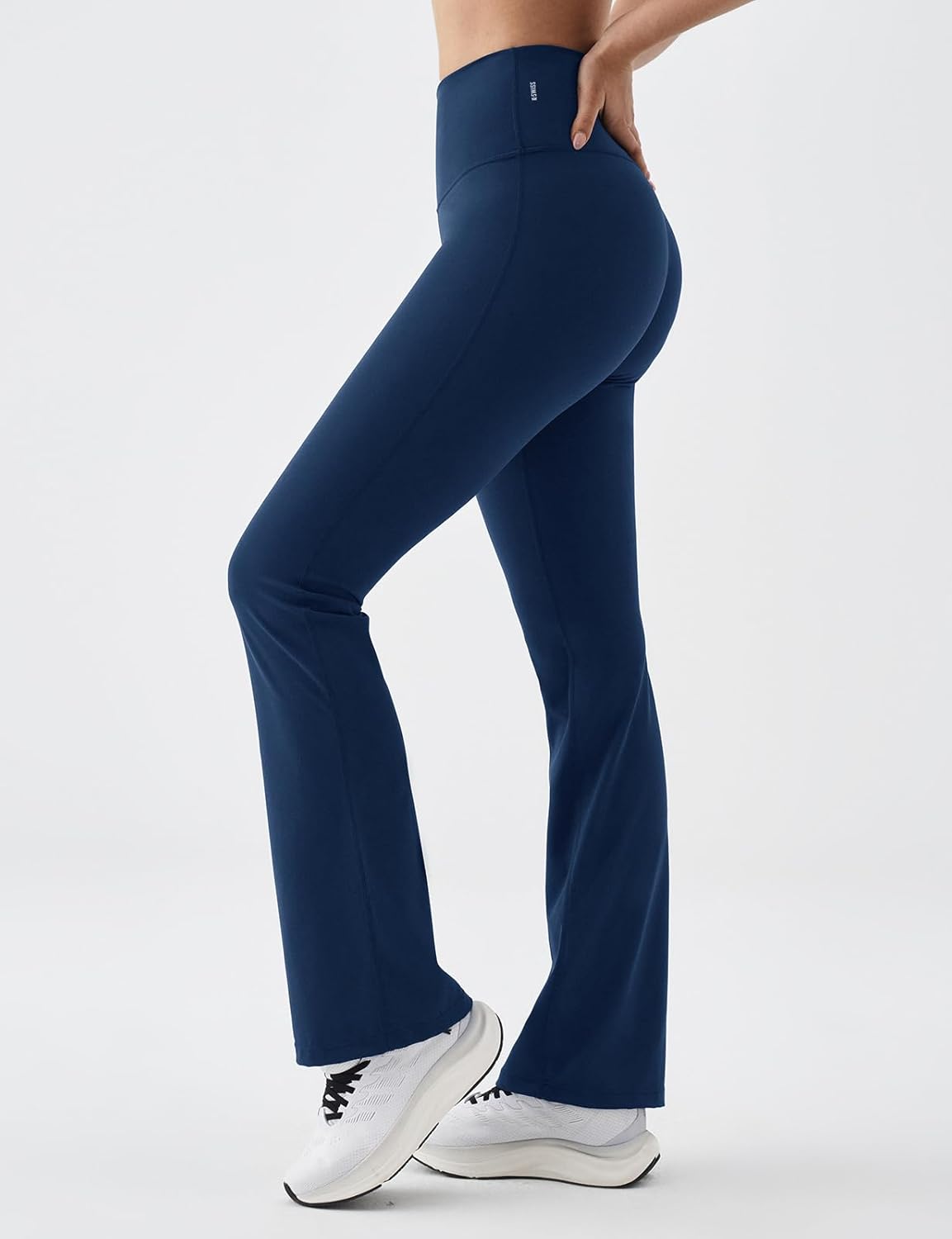 K-Swiss Flare Leggings for Women - Soft Stretchy High Waist Yoga Pants Workout Gym Casual - Image 3