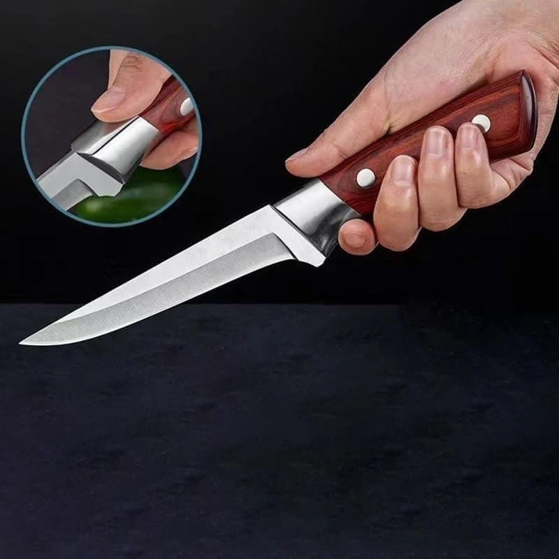 Meat Cleaver,Cleaver Knife, Boning Knives Meat Cutting Butcher Cleaver Carving Knife Stainless Steel Sharp Slicing Chef Utility Kitchen Knives(03)