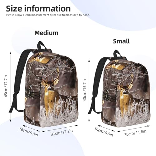 Sac à dos d'infirmière EdWal pour ordinateur portable avec imprimé cerf