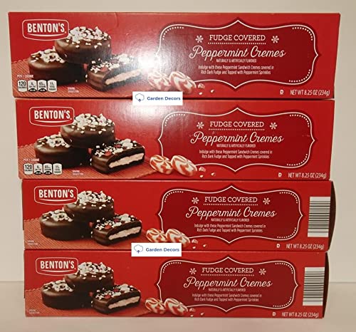 Benton's Fudge Covered Peppermint Cremes 8.25oz 234g (Four Boxes)