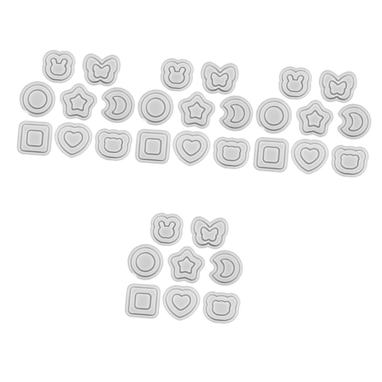 EXCEART 32pezzi Stampi Per Portachiavi Silicone Creativi Per Realizzare Portachiavi Personalizzati Mobile Kit Per Hobby Te Per e