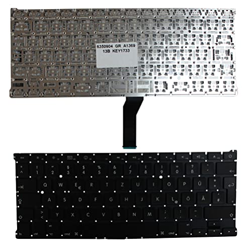 Clavier MacBook Air A1369 noir rétroéclairé sans bord disposition allemande pour ordinateur