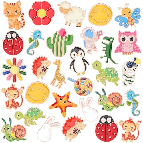 SANNIX 60Pcs Enamel Pins Bulk Set