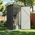 Devoko 3x3 FT Outdoor Storage Shed, Small Garden Tool Shed with Single Lockable Door, Metal Tool Storage Shed with Sloping Roof, Outside Shed for Backyard Patio Lawn, Black