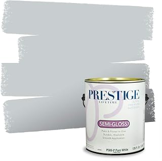 Paints Interior Paint and Primer In One, 1-Gallon, Semi-Gloss, Comparable Match of Benjamin Moore* Pelican Gray*