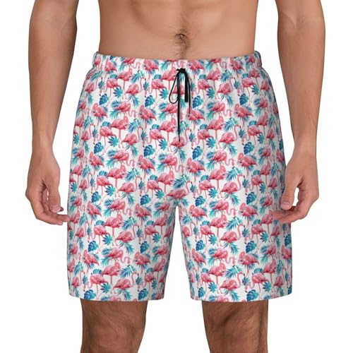 Short de bain respirant homme imprimé tropical contre la chaleur