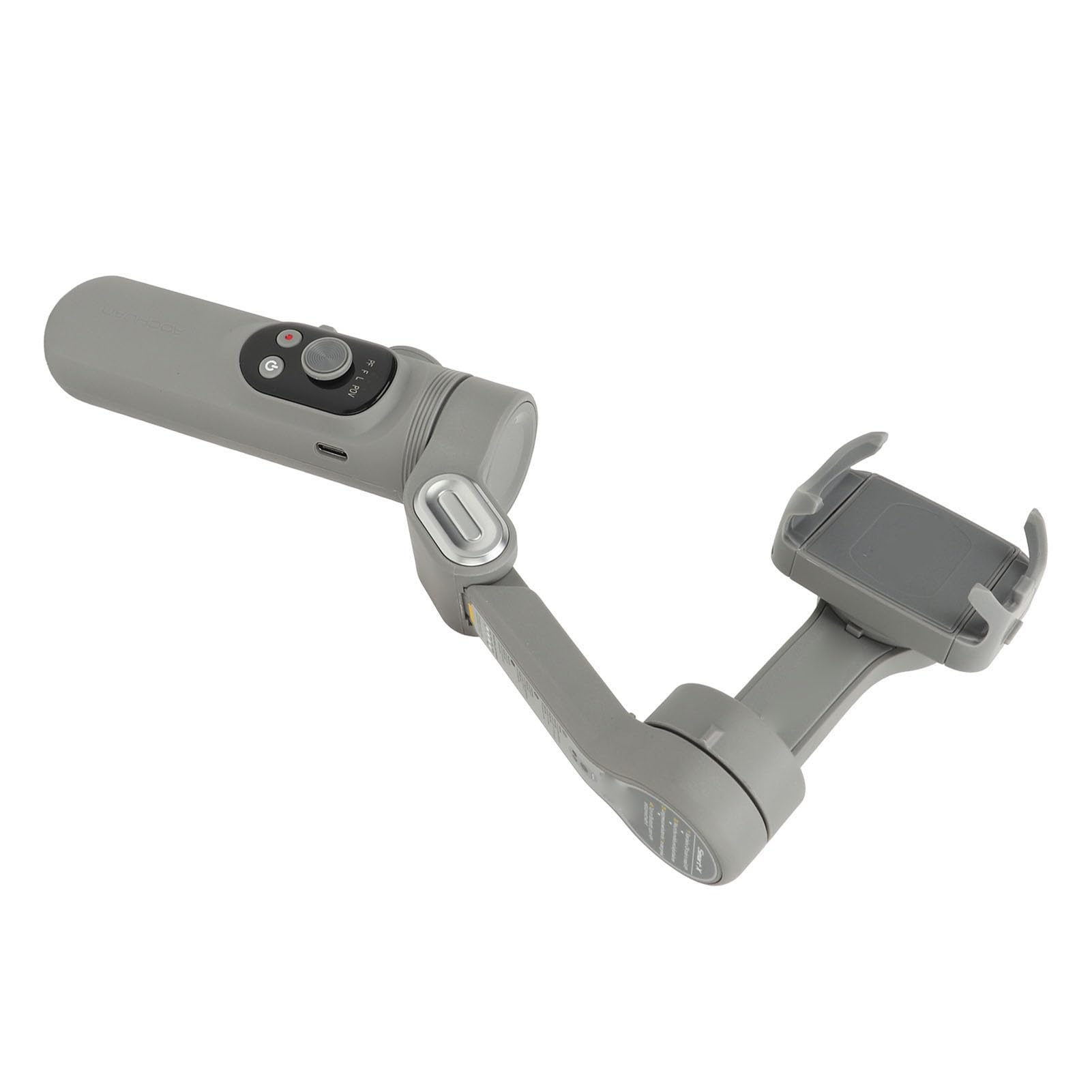 Chrees Stabilisateur de Téléphone Pliable, Cardan pour Smartphone Portable avec Batterie 2550 MAh, Temps de Travail de 7 à 9 Heures, Molette de Mise au Point, Poussoir de Zoom pou