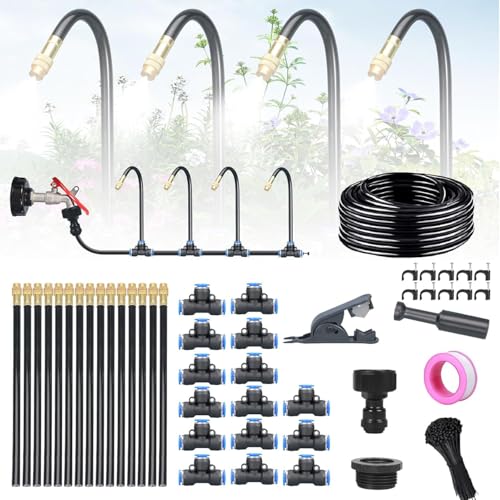 360° Curved Garden Automatic Irrigation System, Adjustable Bendable Nozzle Copper Sprayer, 360°�Ȃ������뎩����?�V�X�e���A���߉\�Ȓ����ȉ\�ȃm�Y�����̃X�v��