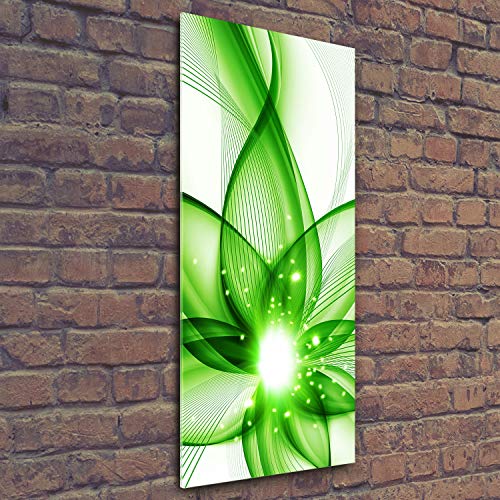 Déco mural derrière le plastique tableau acrylique 50x125 vert