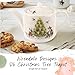 Spode Royal Worcester Oh Christmas Tree 16 Oz Teapot - Fine Bone China Tea Pot - Hand-Painted Woodland Critters, Dishwasher & Microwave Safe, Ideal Modern Teapot for Holiday Gatherings