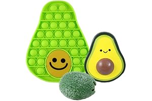 Curious Minds Busy Bags 3 Avocado Fidget Toy Set - Bubble Popper,...