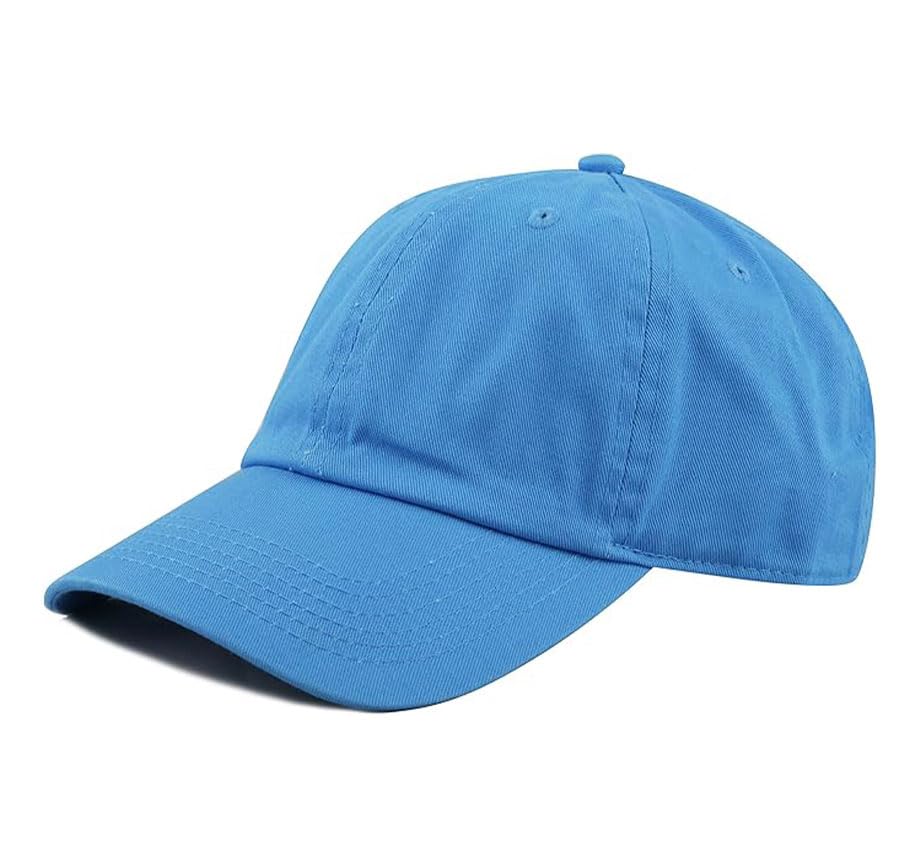 Image of Cotton Baseball Cap Dad Hat - Washed Low Profile Adjustable Hat for Men Women Casual Outdoor Running Golf
