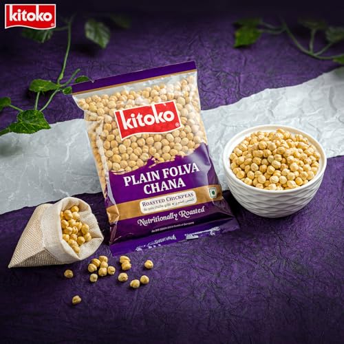 Image of Kitoko Plain Folva Chana 500gm, Unsalted Bhuna Chana Whole without Skin