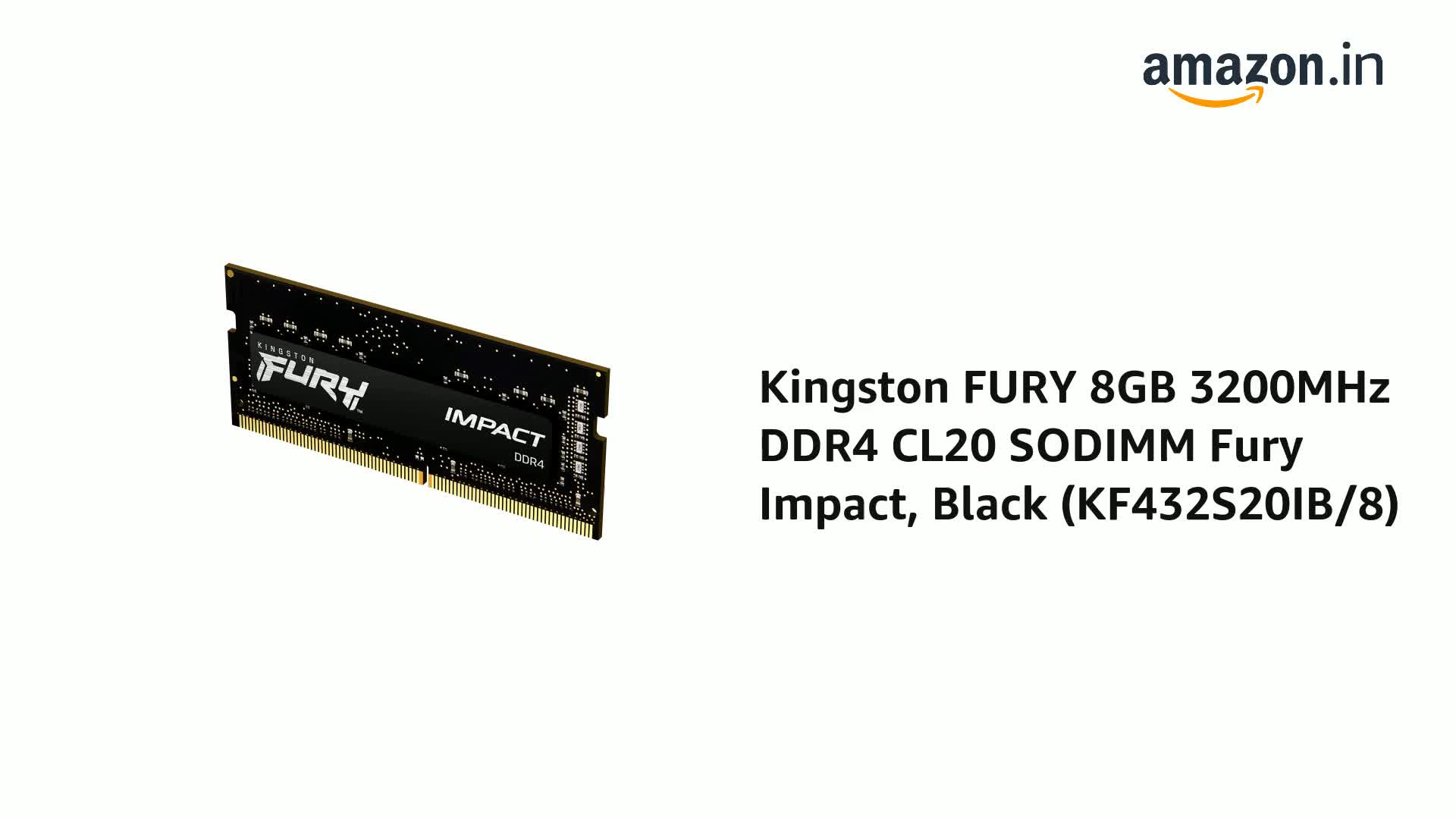 Kingston Fury Impact 8GB DDR4 SODIMM