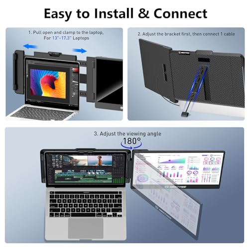 image for Maxfree S1 Laptop Screen Extender - 14'' Laptop Monitor Extender Plug 