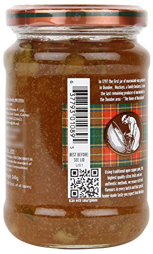 Image of Mackays Lime & Lemon Marmalade 340g | Made with Real Citrus Fruits | Traditional Copper Pan Cooked | Vegan | Imported from Scotland (Pack of 3)