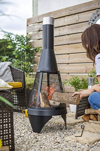 La Hacienda Mesh Colorado Medium Steel Chimenea
