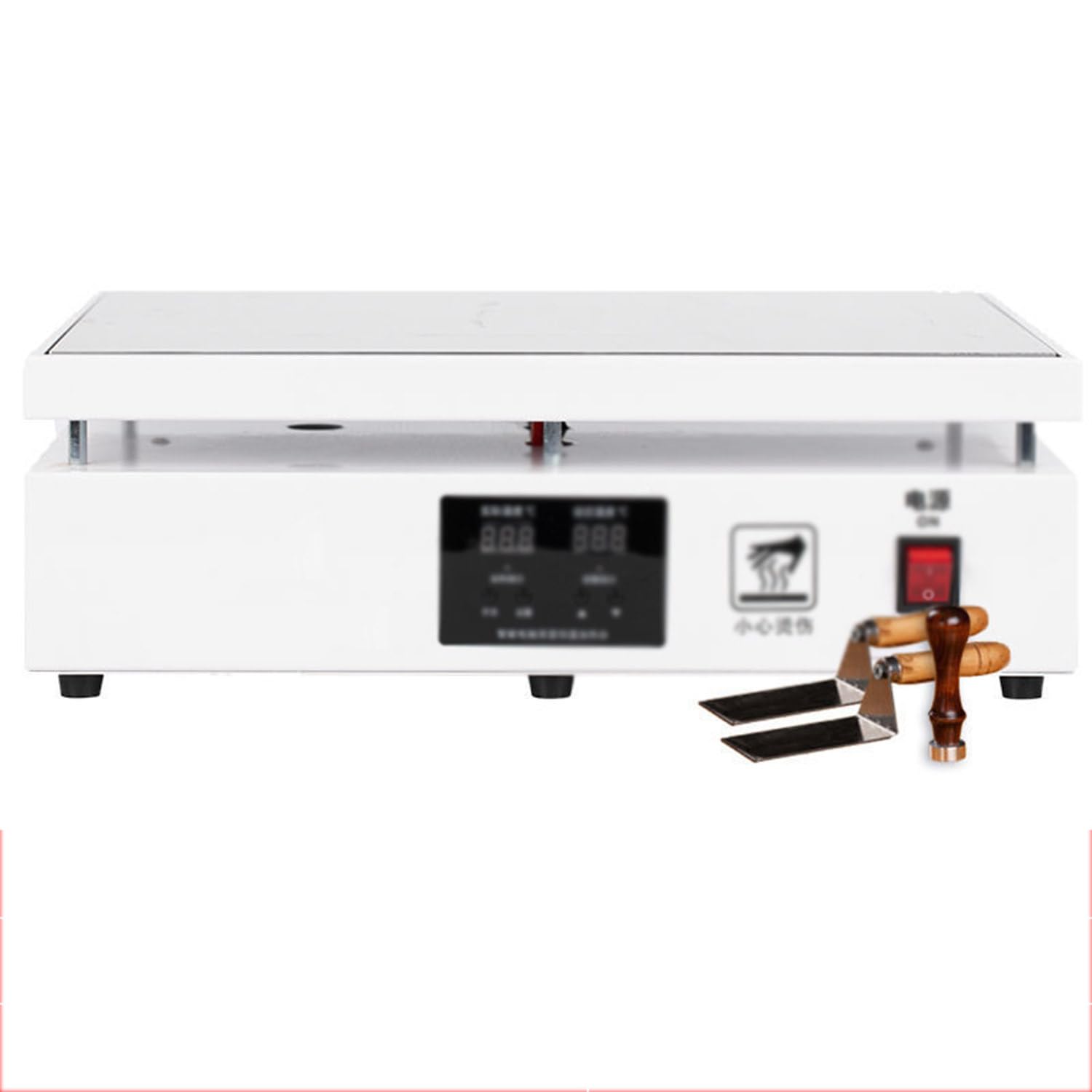 GYKOZY Cellophane Wrapping Machine, Heat Sealer for Uniform Heat Transfer, Ideals for Packaging Perfume, Cosmetics, and Poker Boxes (White)