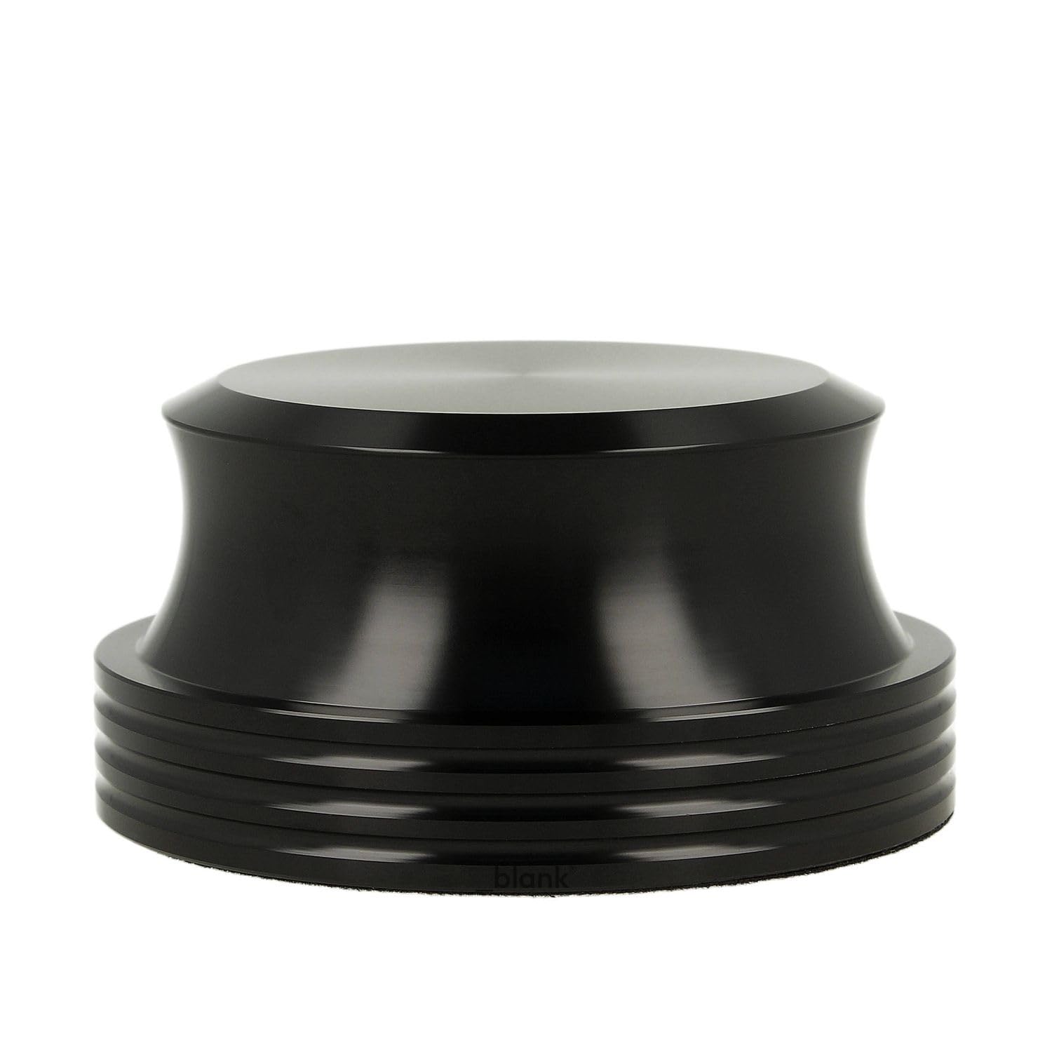 _blank #021bk Stabilizzatore HiFi | Peso del disco in vinile 425g | Alluminio fresato CNC | Anodizzato nero | Massimizza la qualità del suono e riduce le vibrazioni