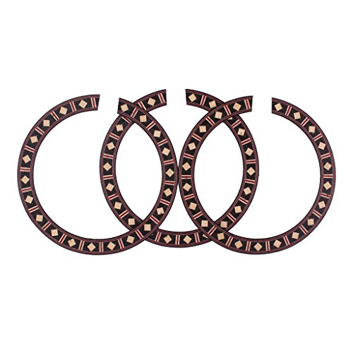 Preisvergleich Produktbild 3 Stück Akustikgitarre Palisander Rosette Klassische Schallloch Rosette