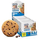 Lenny & Larry's Protein Cookie, Chocolate Chip – High Protein Snacks with 16g Plant Protein, 10g Fiber, Soft-Baked, Vegan, Non-GMO | 4oz, Pack of 12