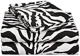 Scent Sation Black Zebra Wild Life XL Twin Sheet Set