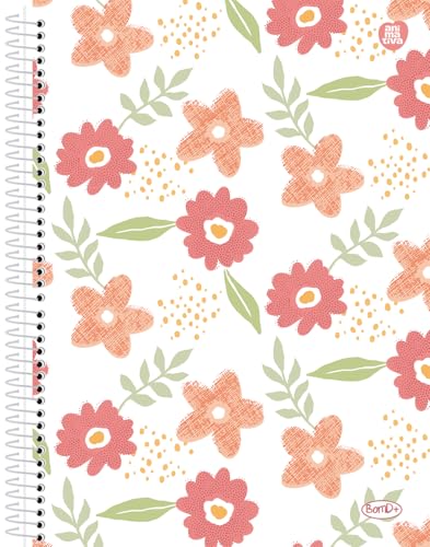Caderno Universitário Animativa, 15 Matérias, Capa Dura, Bom D+ Feminino, 240 Folhas, Pacote com 2