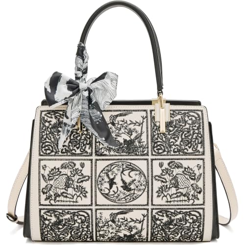 Image of FOXLOVER Medium Tote Bag for Women Designer Vintage Satchel Handbags Top-handle Purses