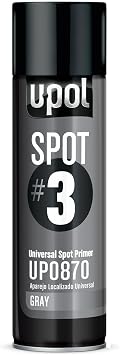 U-POL 0870 Spot 3 Universal Spot Primer, Gray, 450 ml Aerosol