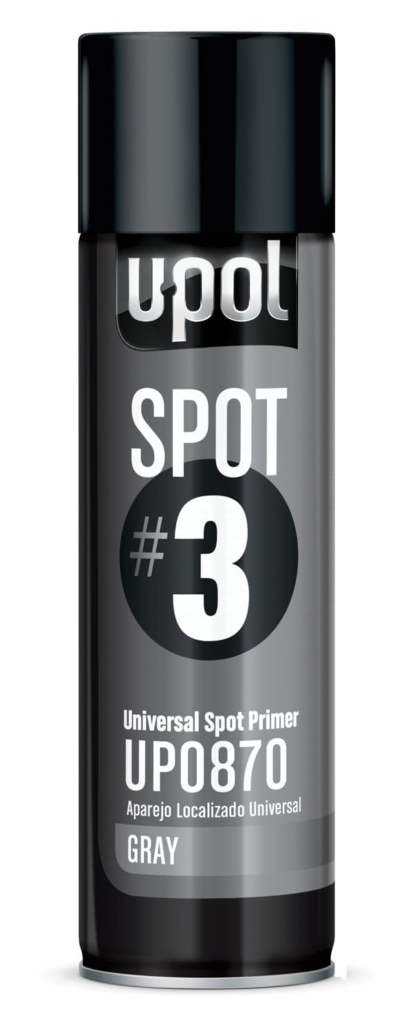 U-POL 0870 Spot 3 Universal Spot Primer, Gray, 450 ml Aerosol