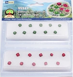 JTT Scenery Products Gardening Plants Cabbages and Lettuces HO Scale Hobby Train Sceneries