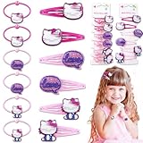 🫐【Haarschmuck Mädchen Set enthält】:6 hübsche Haarspangen und 6 passende Haargummis, jeweils 5,5 cm lang, geeignet für grobes, feines, lockiges oder glattes Haar. Es gibt 3 verschiedene Muster, die zu den verschiedenen Kleidungsstilen Ihres Mädchens passen. Mädchen lieben diese Haarspangen und können sich mit ihnen als elegante Prinzessin verkleiden.