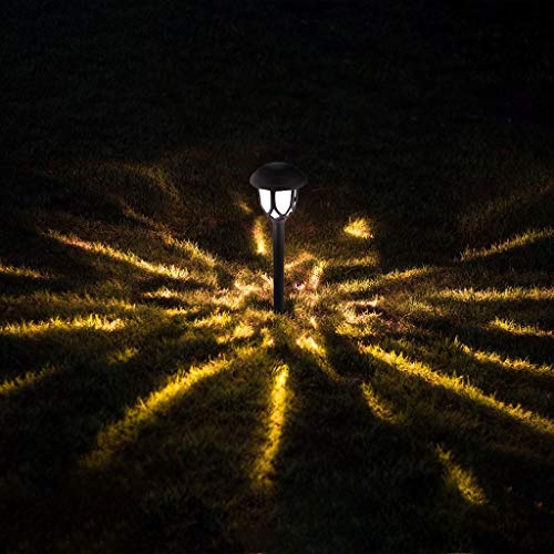 Nesee 4Pcs Solar Light Garden Route Lighting Landscape Light Plug Ground Light, Waterproof