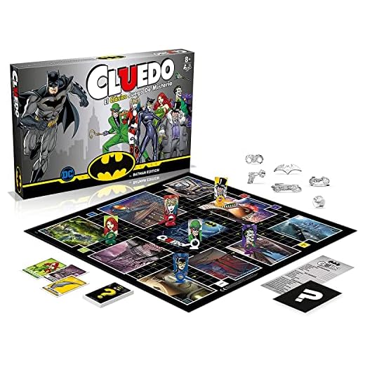 Cluedo Batman - Cluedo Juego de Mesa de Misterio de Winning Moves - Resuelve el Enigma en Gotham City - Versión en Español