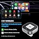 Spedal Wireless Carplay Adapter, 2 in 1 Android Auto Carplay Wireless Adapter Plug und Play, wandelt verdrahtete Android Auto/Carplay in drahtlos um, kompatibel mit iPhone & Android Phone
