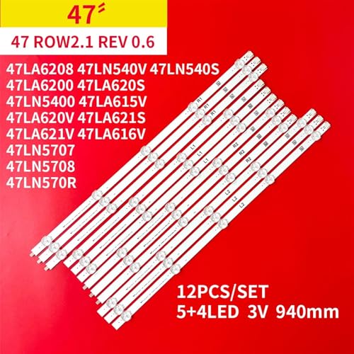 KANGH LED-bakgrundsbelysning 12st/set för LIG 47" TV-modeller