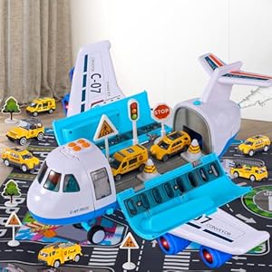 Ci Vetch Flugzeug-Spielzeug mit Rauch, Licht