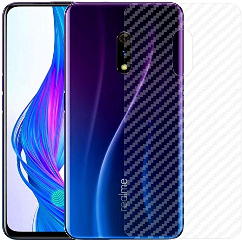 Image of Compatible with Oppo Realme X Back Screen Protective Film Carbon Fiber Skin Transparent Screen Guard Sticker