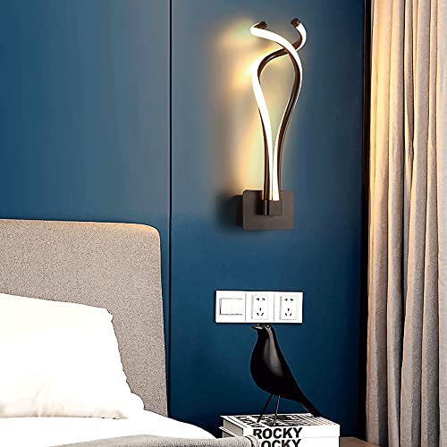 Lámpara de pared en espiral ultrafina para iluminación decorativa moderna 3